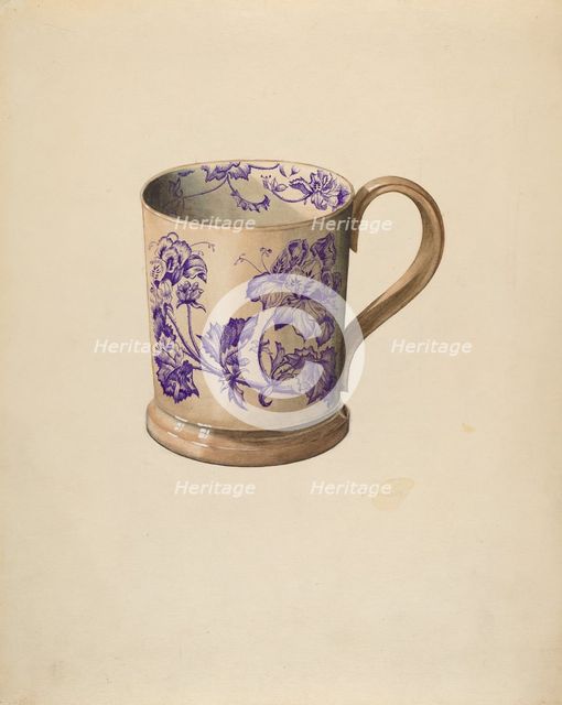 Mug, c. 1936. Creator: Samuel O. Klein.