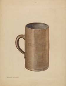 Mug, c. 1936. Creator: Yolande Delasser