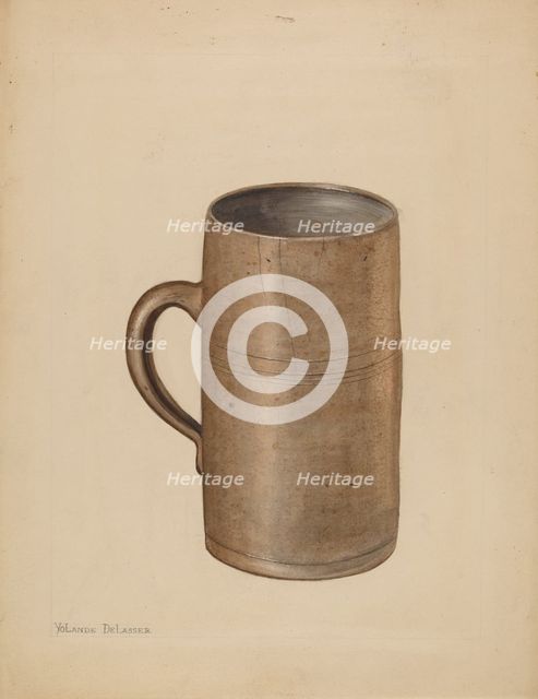Mug, c. 1936. Creator: Yolande Delasser.