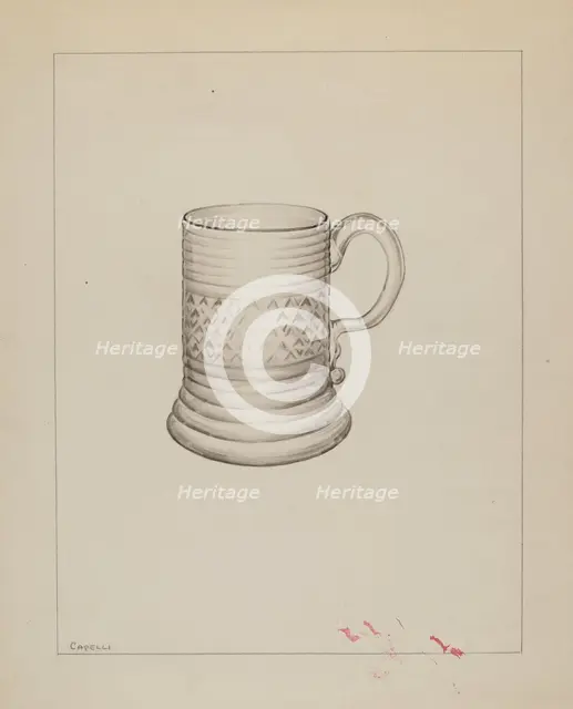 Mug, c. 1937. Creator: Giacinto Capelli.