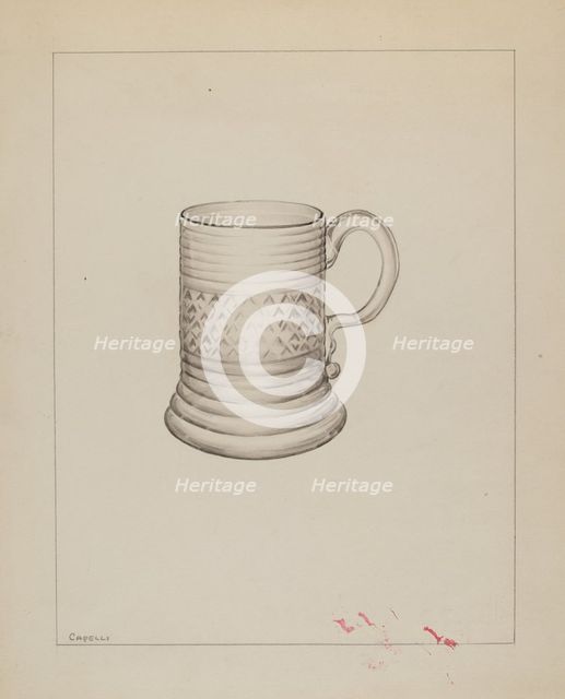 Mug, c. 1937. Creator: Giacinto Capelli.