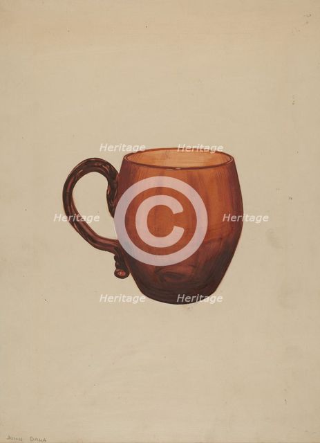 Mug, c. 1937. Creator: John Dana.