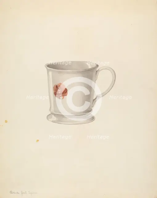 Mug, c. 1939. Creator: Roberta Spicer.
