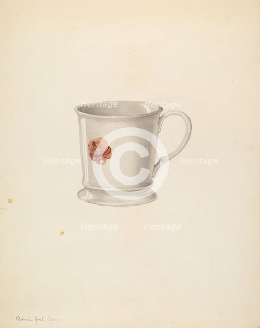 Mug, c. 1939. Creator: Roberta Spicer.