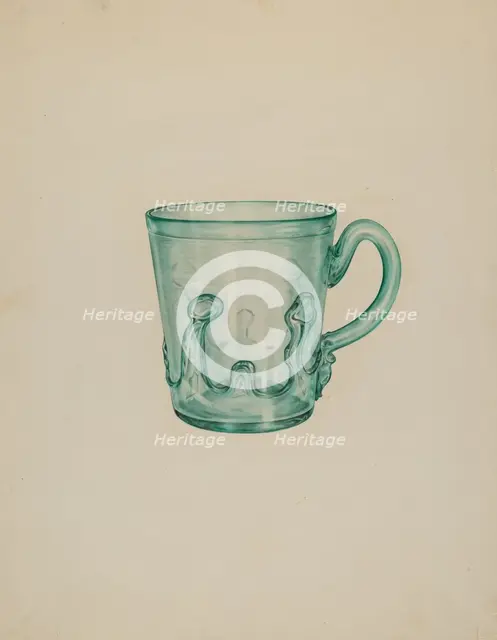 Mug, c. 1939. Creator: Van Silvay.