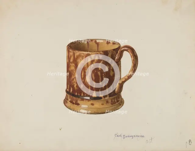 Mug for Table Use, c. 1940. Creator: Carl Buergerniss.