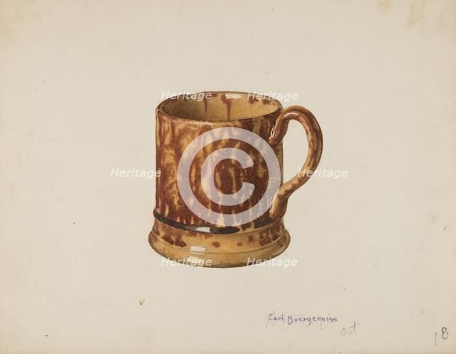 Mug for Table Use, c. 1940. Creator: Carl Buergerniss.