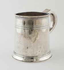 Mug, London, 1706/07. Creators: John Martin Stocker, Edward Peacock