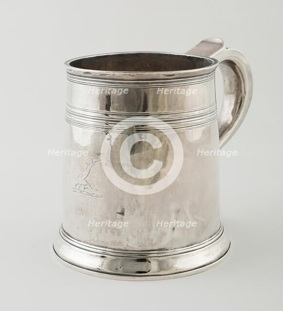 Mug, London, 1706/07. Creators: John Martin Stocker, Edward Peacock.