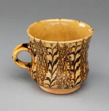 Mug, Staffordshire, c. 1690-1710. Creator: Staffordshire Potteries