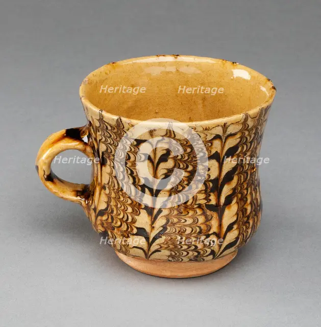 Mug, Staffordshire, c. 1690-1710. Creator: Staffordshire Potteries.