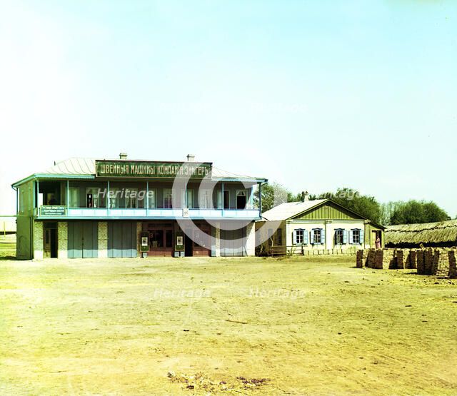 Mugan; inn in Petropavlovskoe, between 1905 and 1915. Creator: Sergey Mikhaylovich Prokudin-Gorsky.
