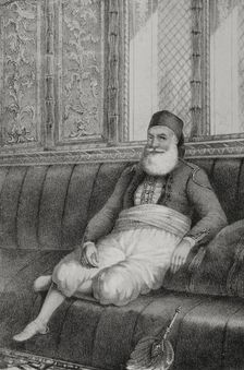 Muhammad Ali, (1769-1849), Pasha of Egypt from 1805 to 1848, 1852. Creator: Julio Donón