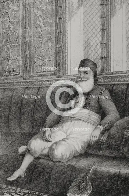 Muhammad Ali, (1769-1849), Pasha of Egypt from 1805 to 1848, 1852. Creator: Julio Donón.