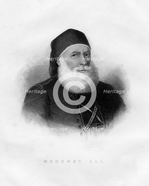 Muhammad Ali Pasha, viceroy of Egypt, 19th century. Artist: Unknown