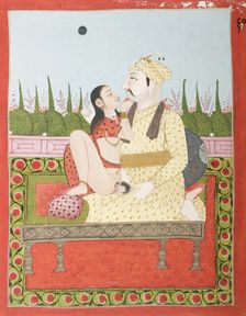 Muhammad Shah (reigned 1719-1748) and a Woman in Union (image 1 of 3), c1830. Creator: Unknown