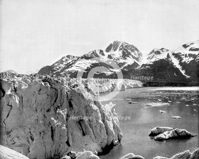 Muir Glacier, Alaska, USA, 1893.Artist: John L Stoddard