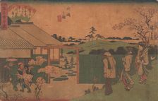 Mukojima no Zu (Hira-Iwa), ca. 1840., ca. 1840. Creator: Ando Hiroshige