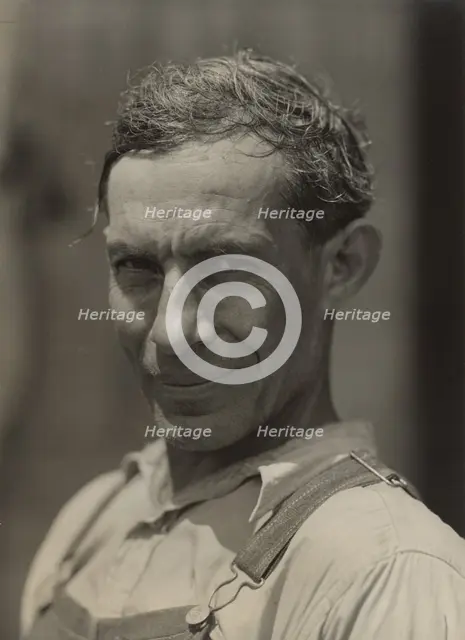 Mulatto Worker on John Henry cotton plantation, Melrose, Louisiana, 1940. Creator: Marion Post Wolcott.