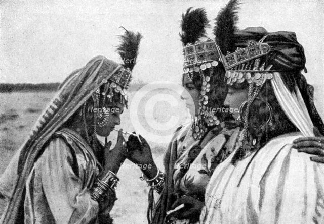 Mulatto girls of the Ouled Nails, Algeria, 1922.Artist: A Bougaut