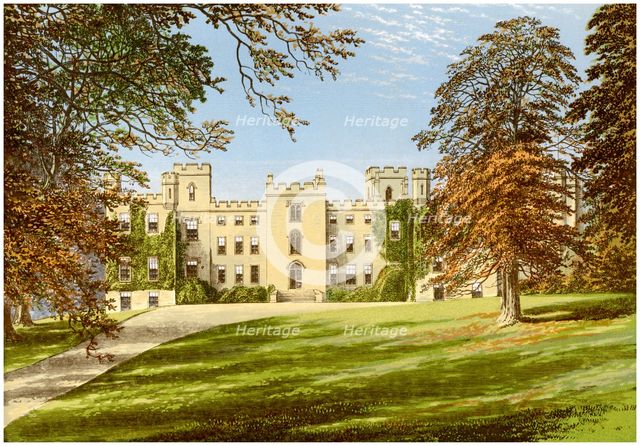 Mulgrave Castle, Yorkshire, home of the Marquis of Normanby, c1880. Artist: Unknown