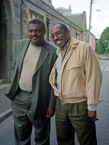 Mulgrew Miller, and Alvin Queen, Brecon Jazz Festival, August 2002. Artist: Brian O'Connor