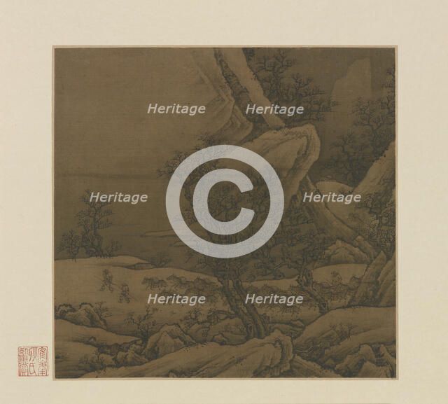 Mule-train in Snowy Mountains, 14th-15th century. Creator: Unknown.