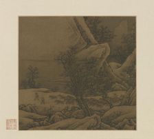 Mule-train in Snowy Mountains, 14th-15th century. Creator: Unknown