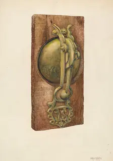 Mule Car Bell, c. 1939. Creator: William Kieckhofel