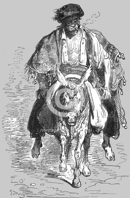 'Muleteer of the Neighbourhood of Granada; An Autumn Tour in Andalusia', 1875. Creator: Gustave Doré.