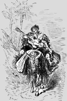 Muleteer of the Neighbourhood of Malaga; An Autumn Tour in Andalusia 1875. Creator: Gustave Doré