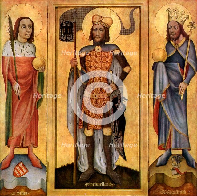 Mulhouse Altarpiece, open, c1385 (1955). Artist: Unknown