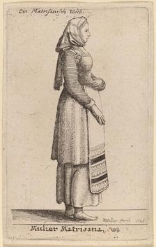 Mulier Matrisana, 1649. Creator: Wenceslaus Hollar