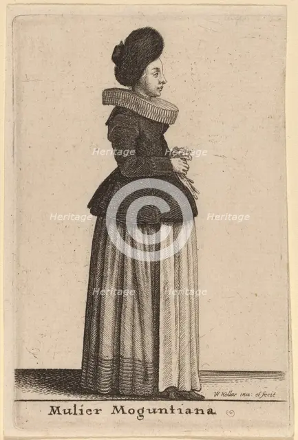 Mulier Moguntiana. Creator: Wenceslaus Hollar.