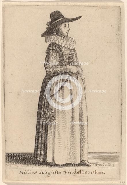 Mulier Augustae Vindelicorum. Creator: Wenceslaus Hollar.