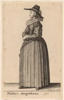 Mulier Augustana, 1643. Creator: Wenceslaus Hollar