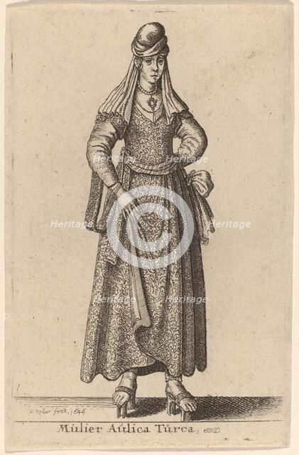 Mulier Aulica Turca, 1644. Creator: Wenceslaus Hollar.