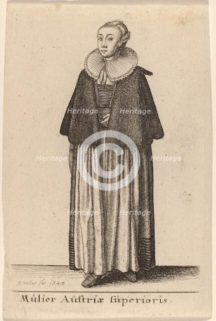 Mulier Austriae Superioris, 1643. Creator: Wenceslaus Hollar.