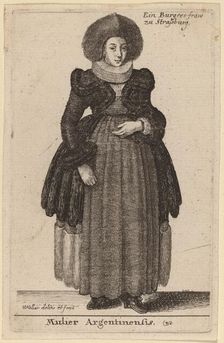Mulier Argentinensis. Creator: Wenceslaus Hollar