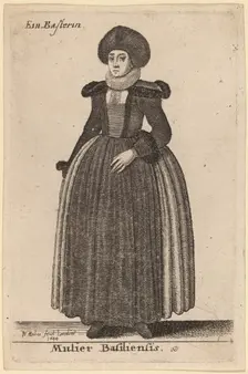 Mulier Basiliensis, 1644. Creator: Wenceslaus Hollar