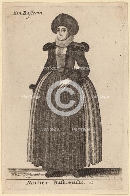 Mulier Basiliensis, 1644. Creator: Wenceslaus Hollar.