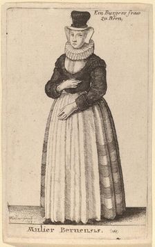 Mulier Bernensis, 1649. Creator: Wenceslaus Hollar
