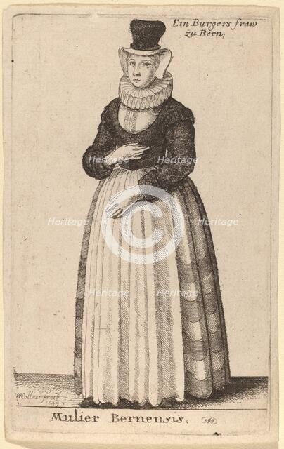 Mulier Bernensis, 1649. Creator: Wenceslaus Hollar.