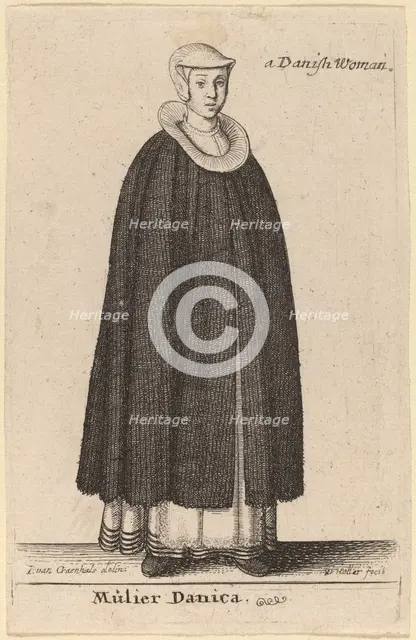 Mulier Danica. Creator: Wenceslaus Hollar.
