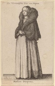 Mulier Diepana, 1649. Creator: Wenceslaus Hollar
