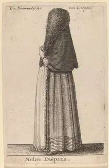 Mulier Diepana, 1649. Creator: Wenceslaus Hollar