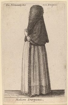 Mulier Diepana, 1649. Creator: Wenceslaus Hollar