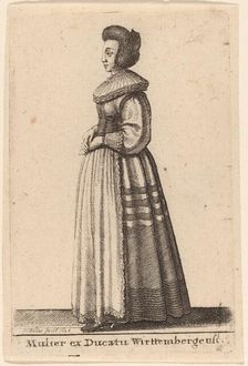 Mulier ex Ducatu Wirttembergensi, 1643. Creator: Wenceslaus Hollar