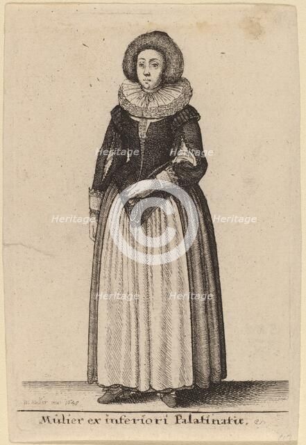 Mulier ex inferiori Palainatu, 1643. Creator: Wenceslaus Hollar.