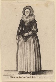 Mulier ex inferiori Palainatu, 1643. Creator: Wenceslaus Hollar
